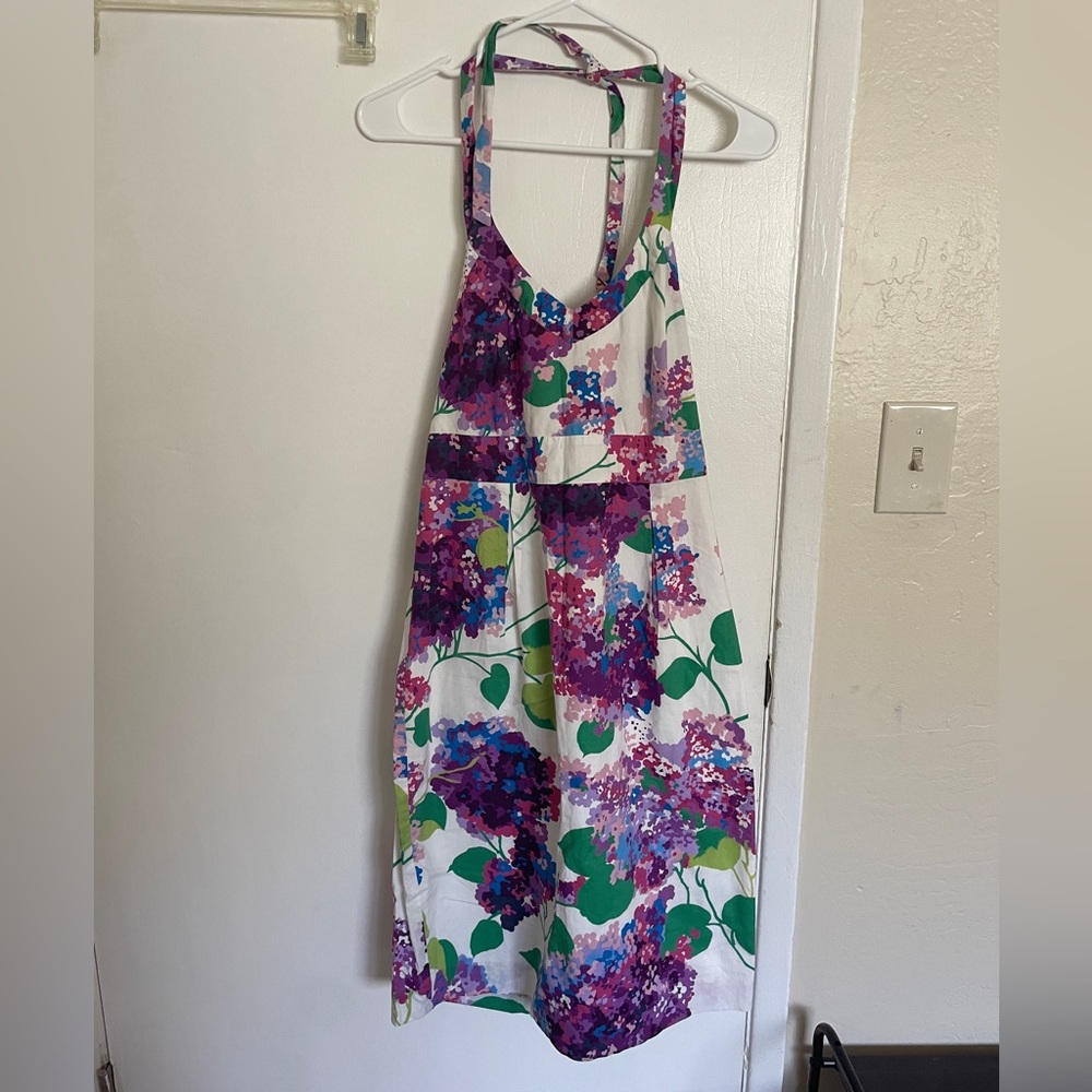 Boden Multicolor Patterned Halter Dress